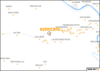 map of Hurricane