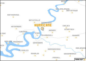 map of Hurricane