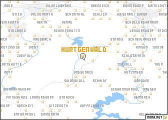 map of Hürtgenwald