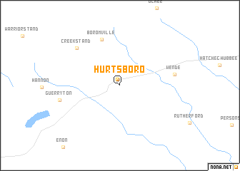 map of Hurtsboro