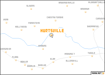 map of Hurtsville