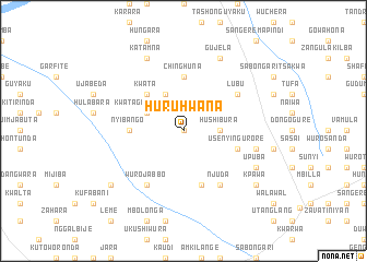 map of Huruhwana