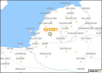 map of Husaby