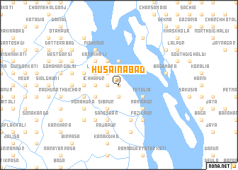 map of Husainābād