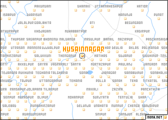 map of Husainnagar