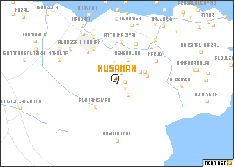 map of Ḩusāmah