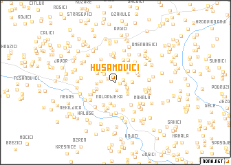 map of Husamovići