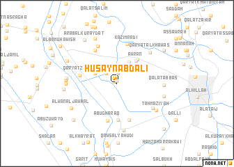 map of Ḩusayn ‘Abd ‘Alī