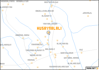 map of Ḩusayn al ‘Alī