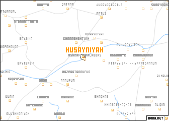 map of Ḩusaynīyah