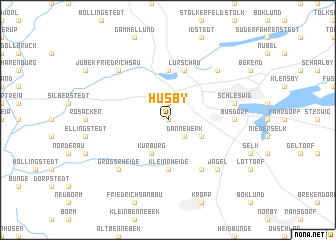 map of Hüsby