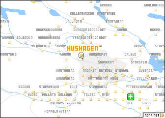map of Hushagen