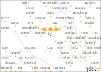 map of Hushibura