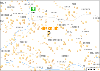 map of Huskovići
