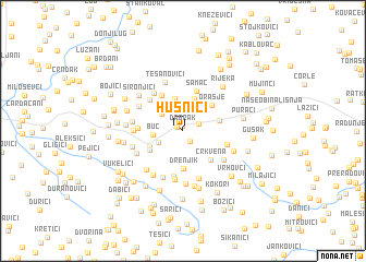 map of Husnići