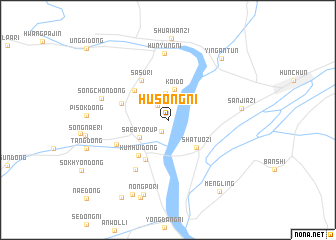 map of Husŏng-ni