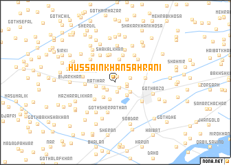 map of Hussain Khān Sahrāni