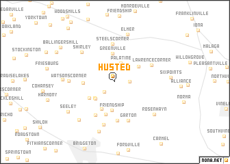 map of Husted