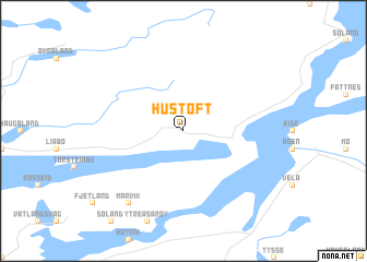 map of Hustoft