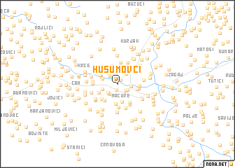 map of Husumovci