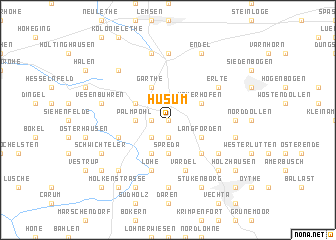 map of Husum