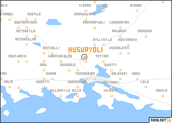 map of Husupyöli