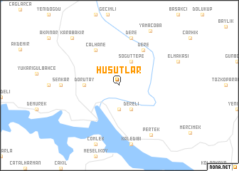 map of Huşutlar