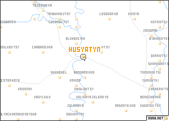 map of Husyatyn