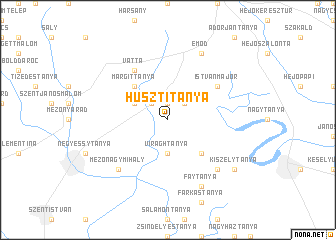 map of Husztitanya