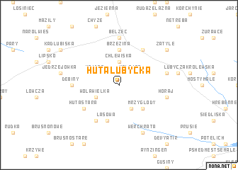 map of Huta Lubycka