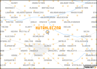 map of Huta Mleczna
