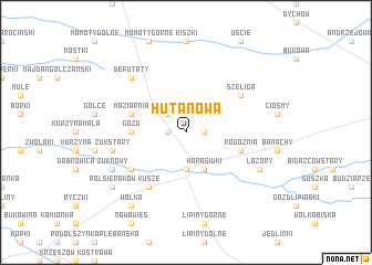 map of Huta Nowa