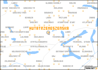 map of Huta Trzemeszeńska