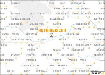 map of Huta Wiskicka