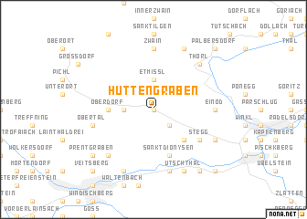 map of Hüttengraben