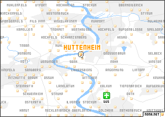 map of Hüttenheim