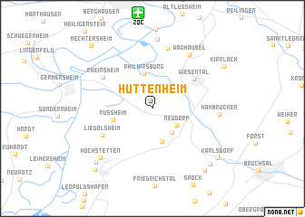 map of Huttenheim