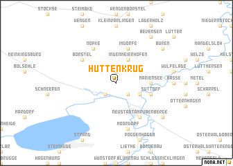 map of Hüttenkrug