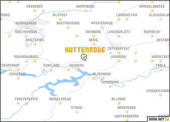 map of Hüttenrode