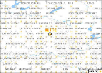 map of Hütte