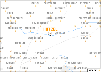 map of Hützel