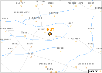 map of Ḩūţ