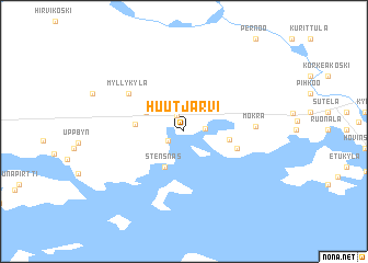 map of Huutjärvi