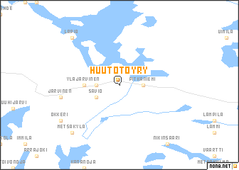 map of Huutotöyry