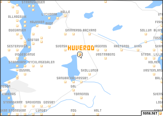 map of Huveröd