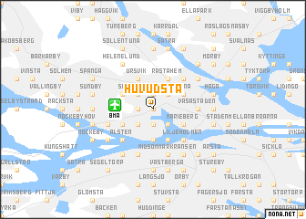 map of Huvudsta
