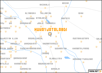 map of Ḩuwayjat al ‘Abdī