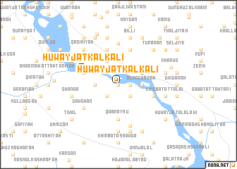 map of Ḩuwayjat Kalkalī