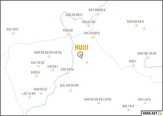 map of Huxi