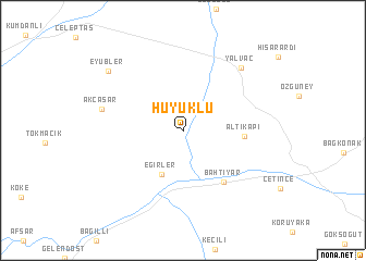 map of Hüyüklü